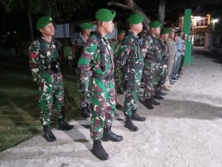 Koramil Tanasitolo Gelar Patroli Gabungan Jaga Kamtibmas Wajo