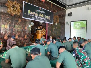 Refleksi Isra Mi’raj di Kodim 1406/Wajo