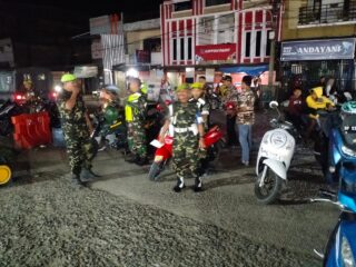 Koramil 1406-10/Pitumpanua Pimpin Patroli Gabungan, TNI dan Masyarakat Solid Jaga Keamanan Wilayah Wajo