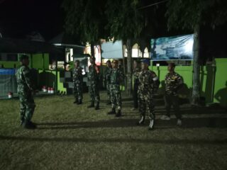 Koramil 1406-01/Tempe Intensifkan Siskamling, Antisipasi Gangguan Kamtibmas