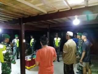 Amankan Situasi Jelang Idul Fitri, Koramil 1406-07/Takkalalla Gelar Patroli Gabungan