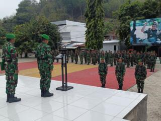 Disiplin dan Jiwa Nasionalisme Menguat, Kodim 1406/Wajo Gelar Upacara Bendera Rutin