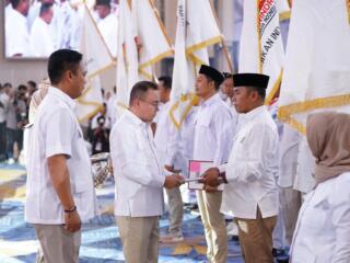 WAJO - Bupati Wajo Andi Rosman resmi sebagai ketua DPC Partai Gerindra Kabupaten Wajo